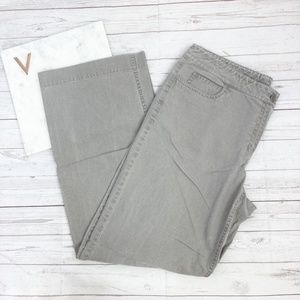 eileen fisher womens s grey pants casual 100% cott